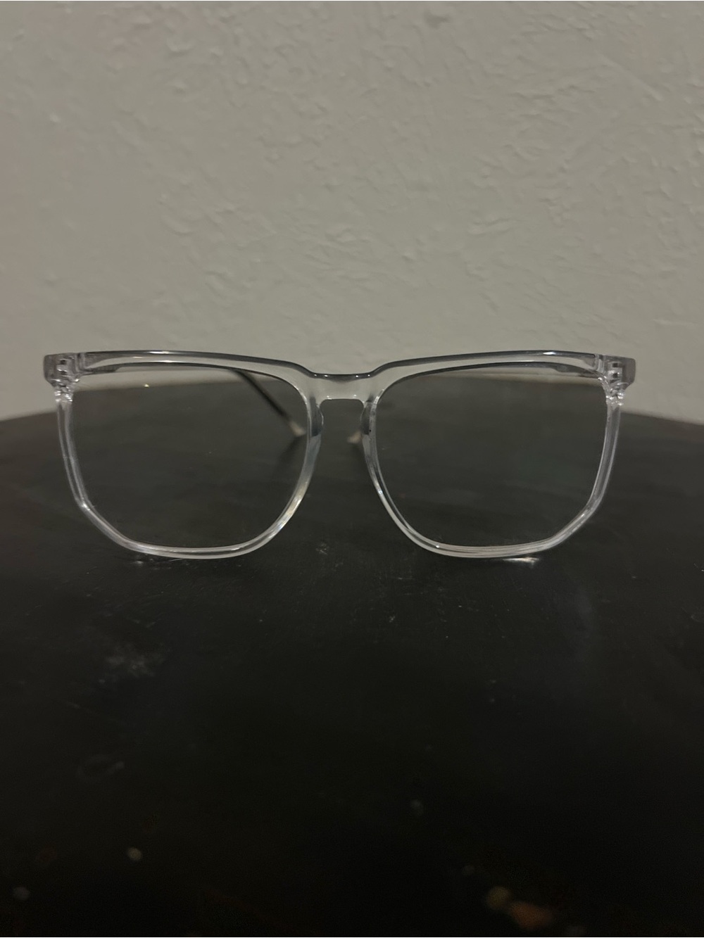 Quay clear glasses with silver accents - prescription unknown